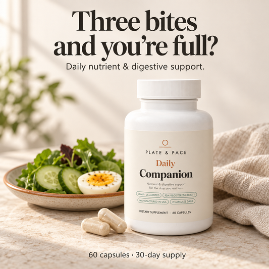 Daily Companion beside a small meal: Three bites and you're full?